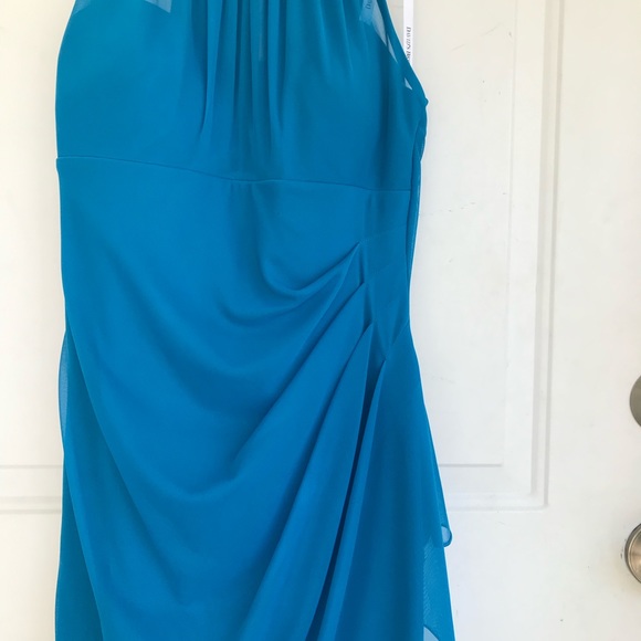 davids bridal pacific sleeveless short mesh dress - Picture 5 of 12